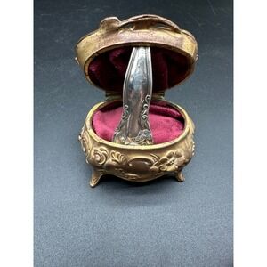 Antique Art Nouveau Sterling Spoon Handle Pendant Stratford International Silver